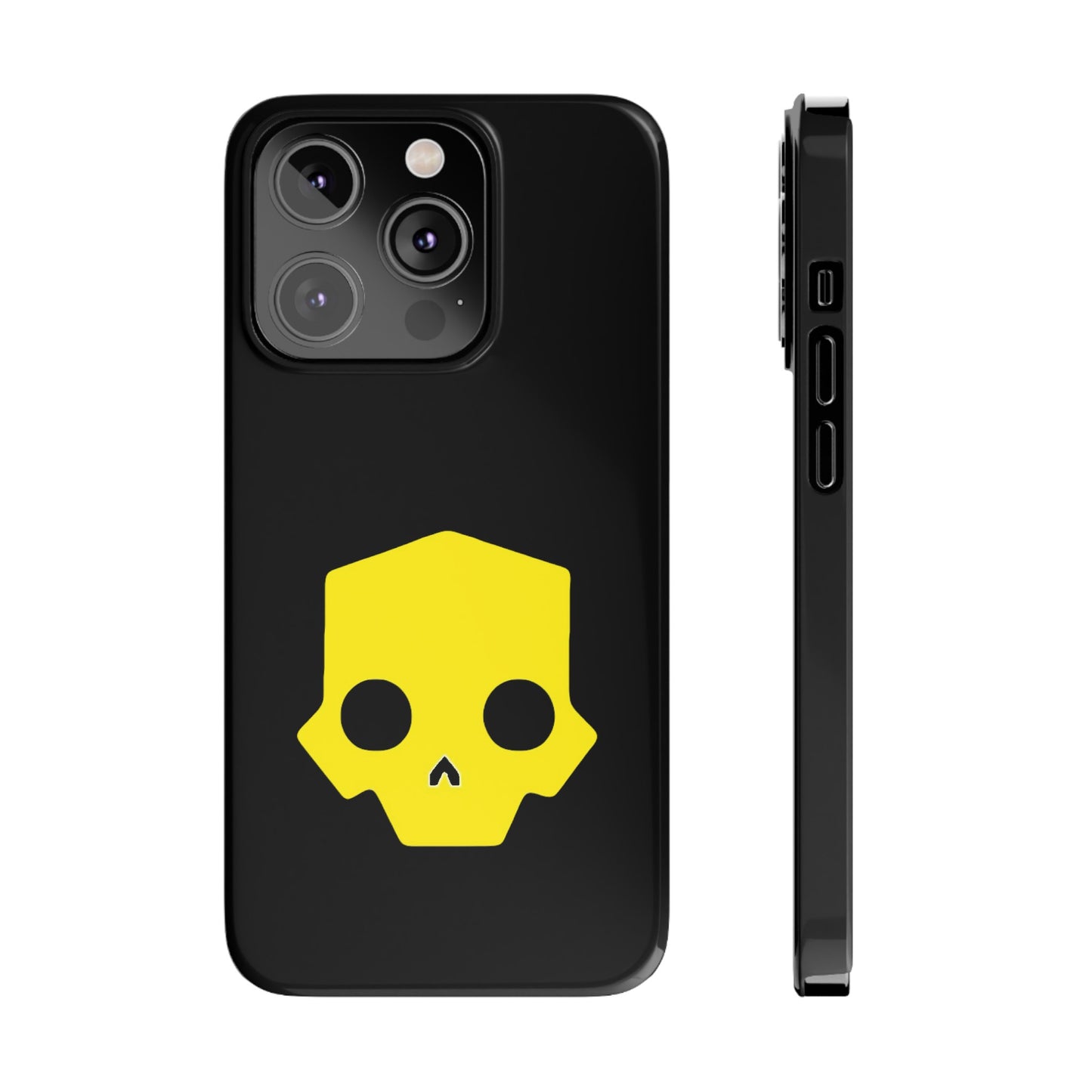 Helldivers 2 Slim iPhone Case Yellow Skull