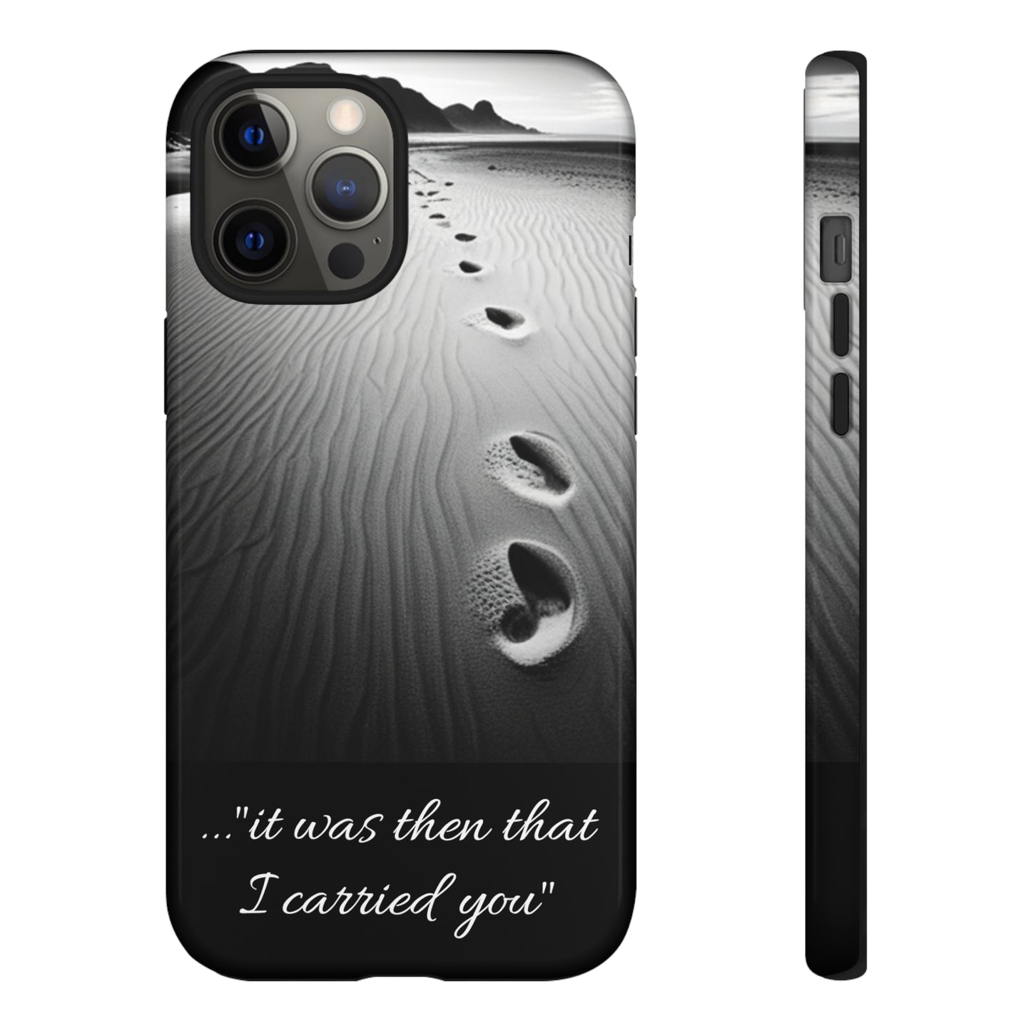 Beach Footprints in the Sand Inspirational Phone Case