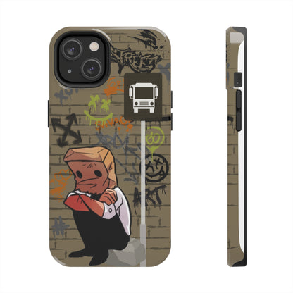 Paper Bag Man Graffiti Punk Aesthetic Retro Style iPhone Case