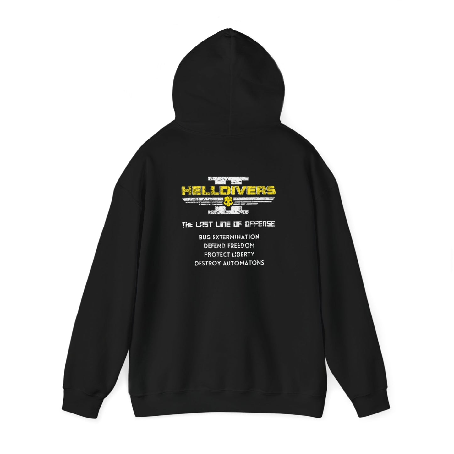 Helldivers 2 Distressed Style Hoodie, Unisex Bootleg Gamer Merch