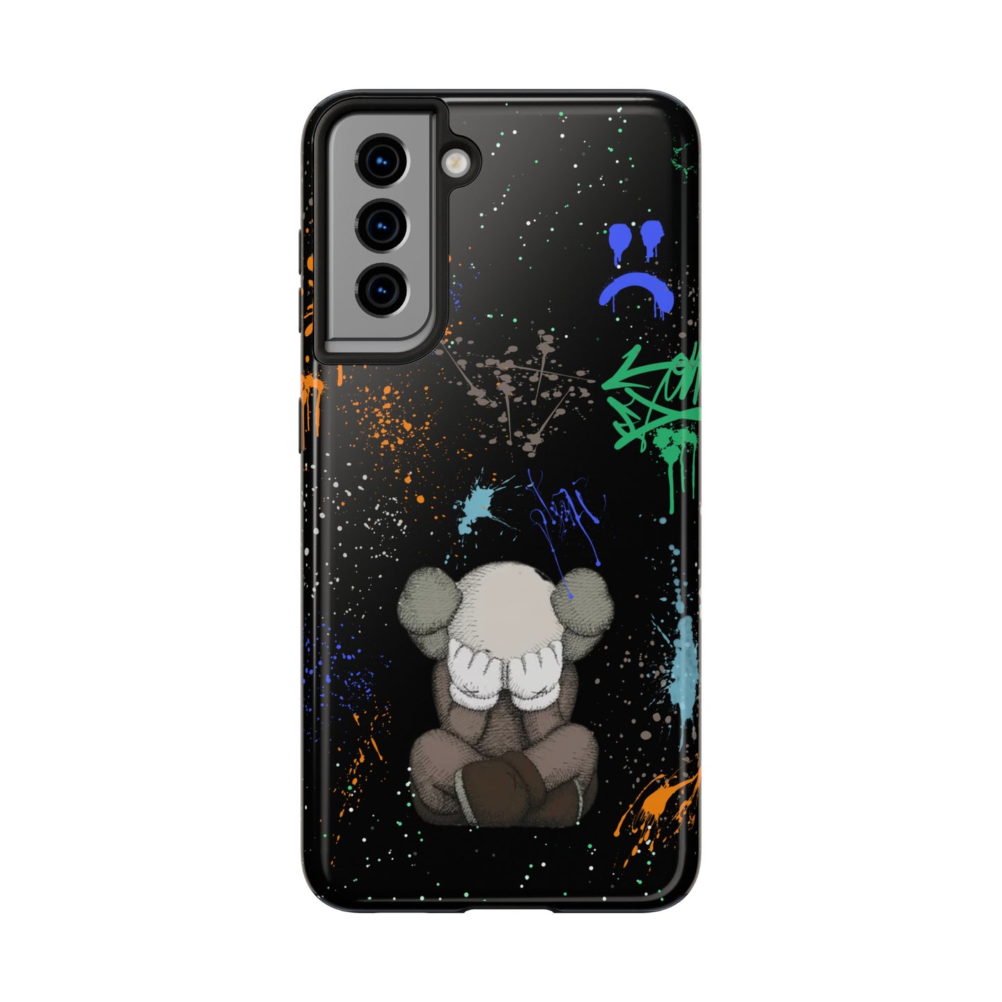 Kaws Graffiti Rugged Phone Case for iPhone and Samsung