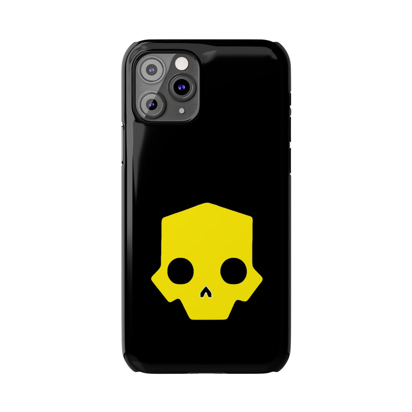 Helldivers 2 Slim iPhone Case Yellow Skull