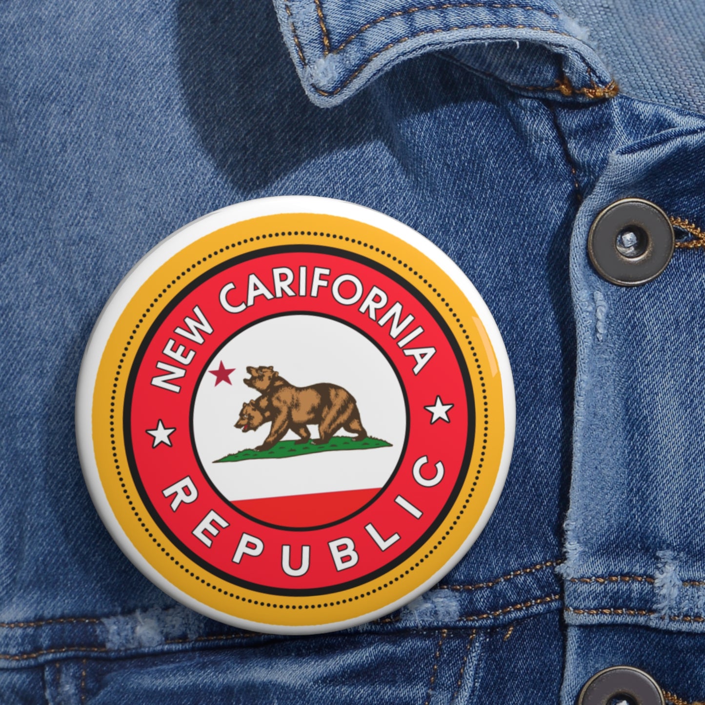 Fallout Pin Button New California Republic