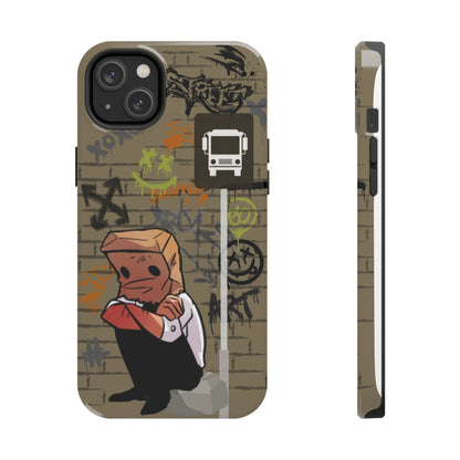 Paper Bag Man Graffiti Punk Aesthetic Retro Style iPhone Case