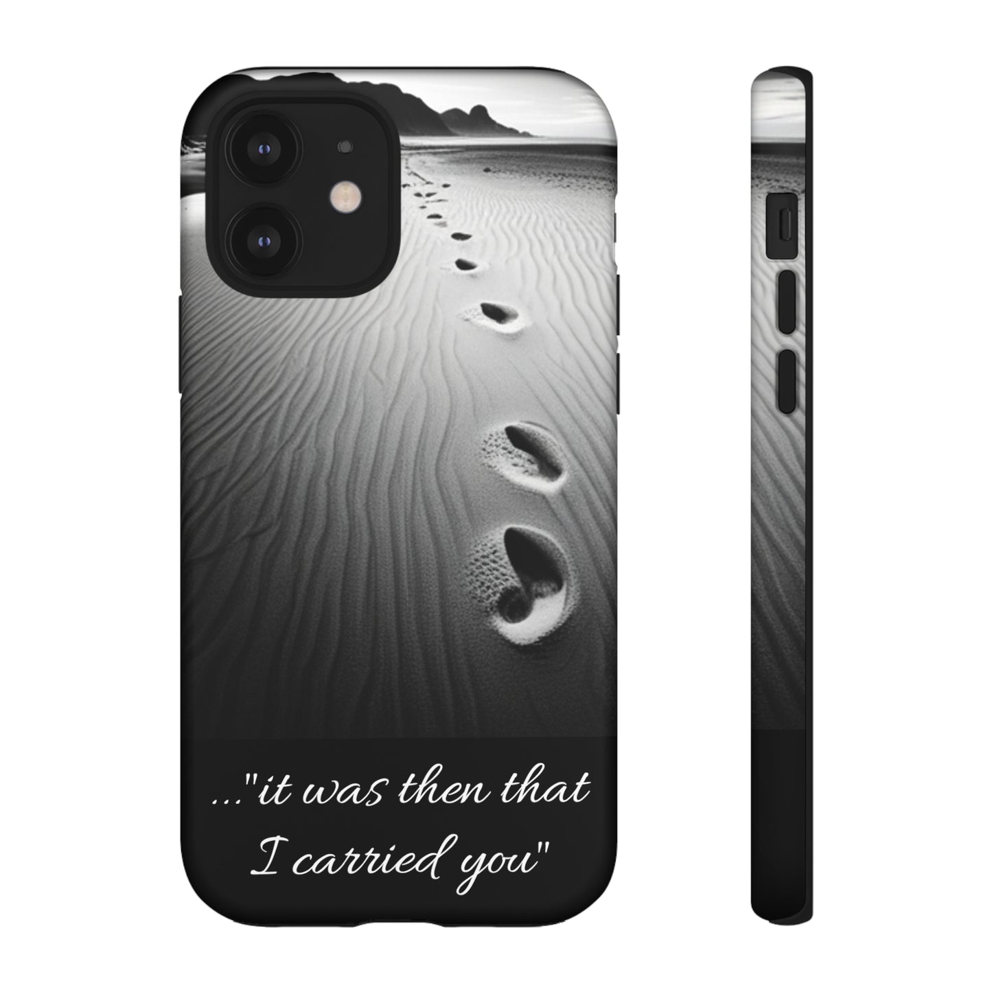 Beach Footprints in the Sand Inspirational Phone Case