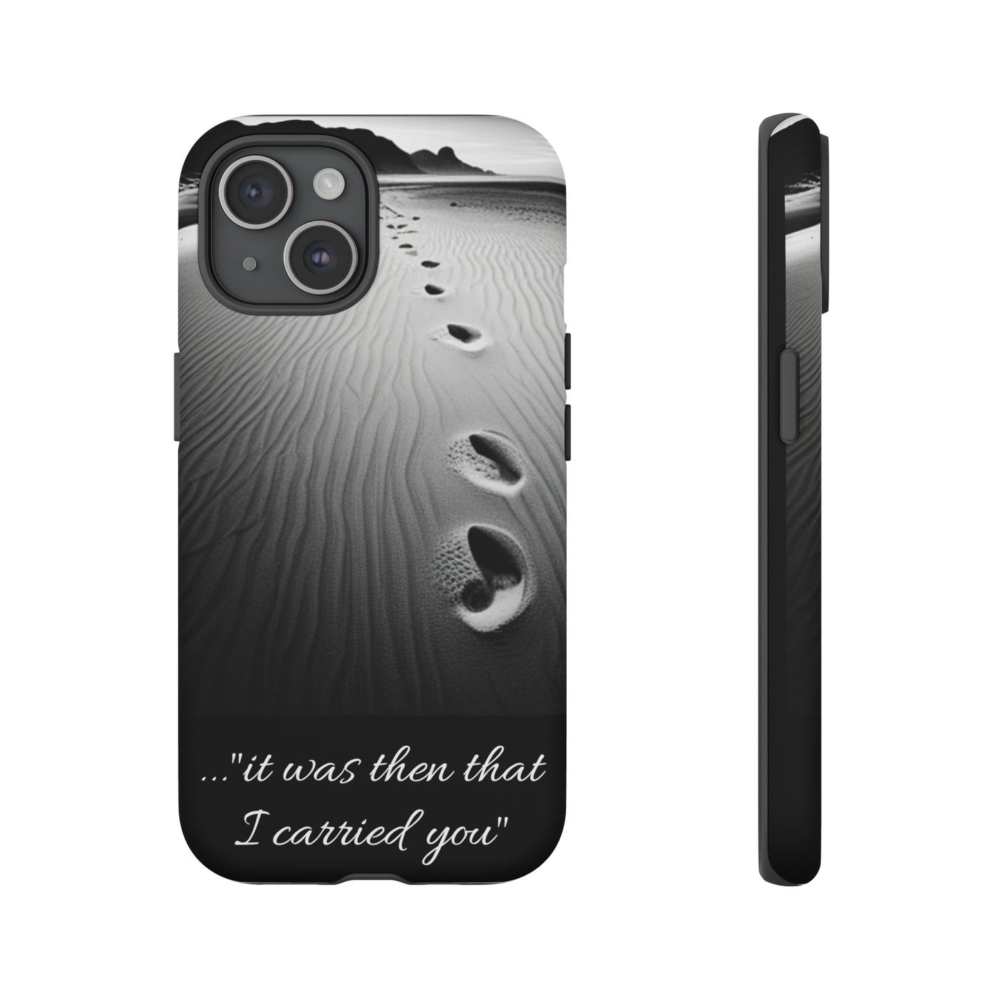 Beach Footprints in the Sand Inspirational Phone Case