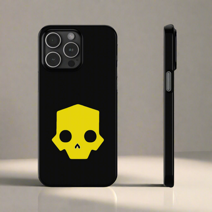 Helldivers 2 Slim iPhone Case Yellow Skull