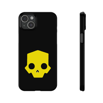 Helldivers 2 Slim iPhone Case Yellow Skull