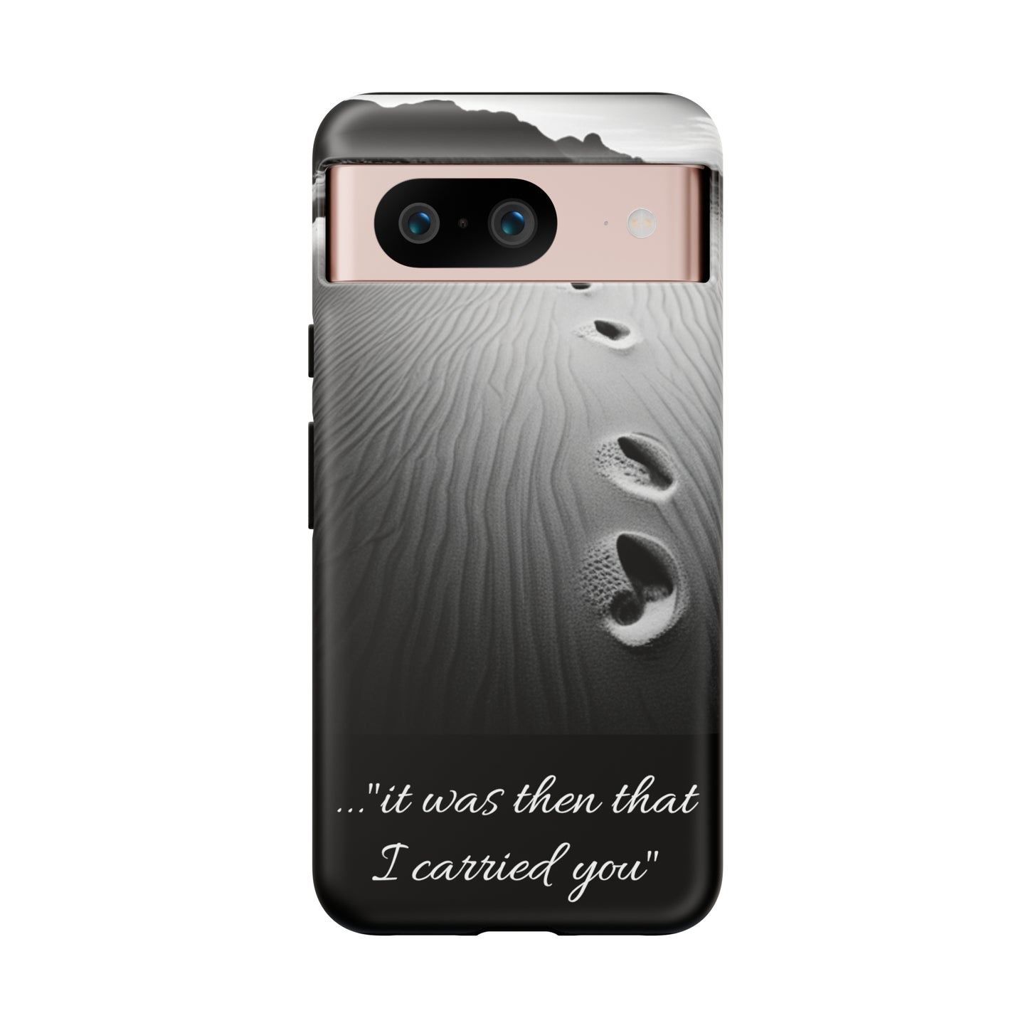 Beach Footprints in the Sand Inspirational Phone Case