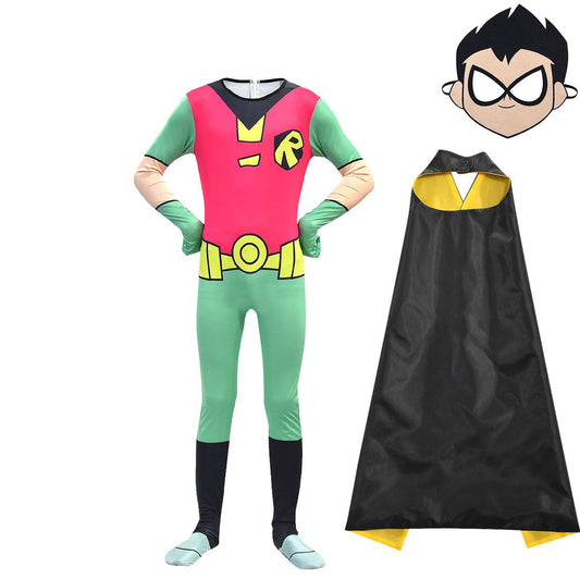 Teen Titans Robin Full Costume for Cosplay, Halloween, Role Play