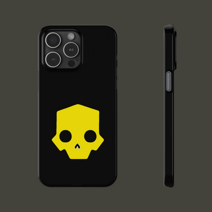 Helldivers 2 Slim iPhone Case Yellow Skull