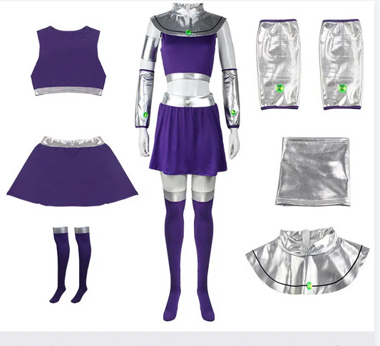 Starfire Teen Titans Adult Cosplay Halloween Full Costume