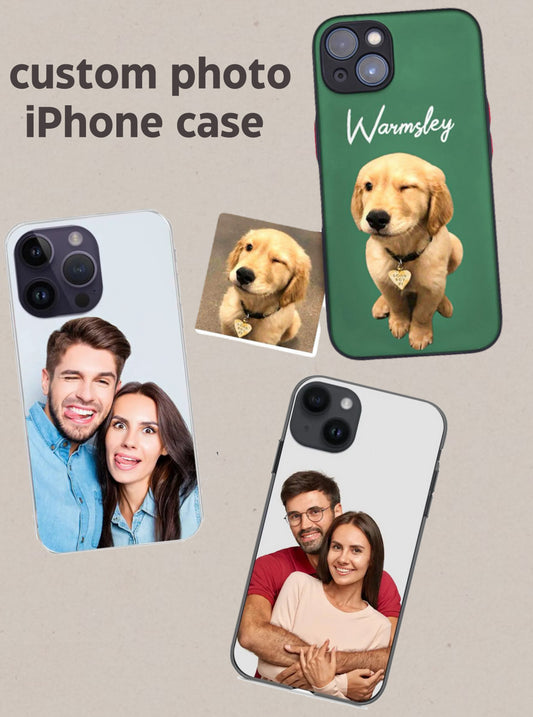 Custom Photo iPhone Case with Text Protective Phone Case