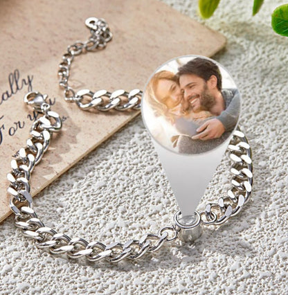 Personalized Photo Projection Bracelet Vintage Style Bracelet Custom Jewelry