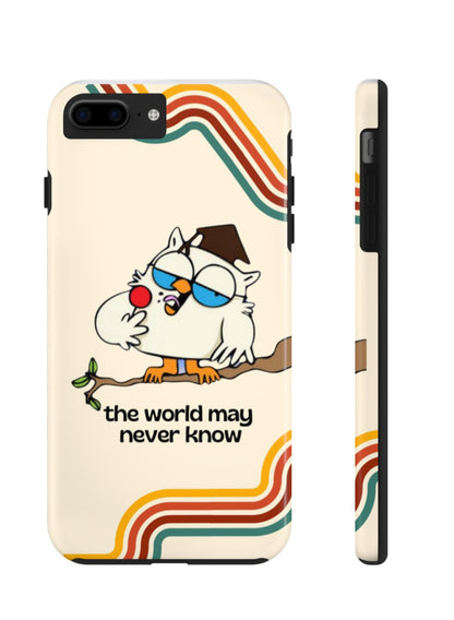 Retro Style Vintage Mr Owl Tootsie Roll Pop Double Layer iPhone Case