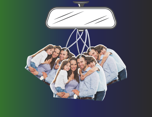 Custom Photo Air Freshener Personalized Car Air Freshener Rearview Mirror Ornament